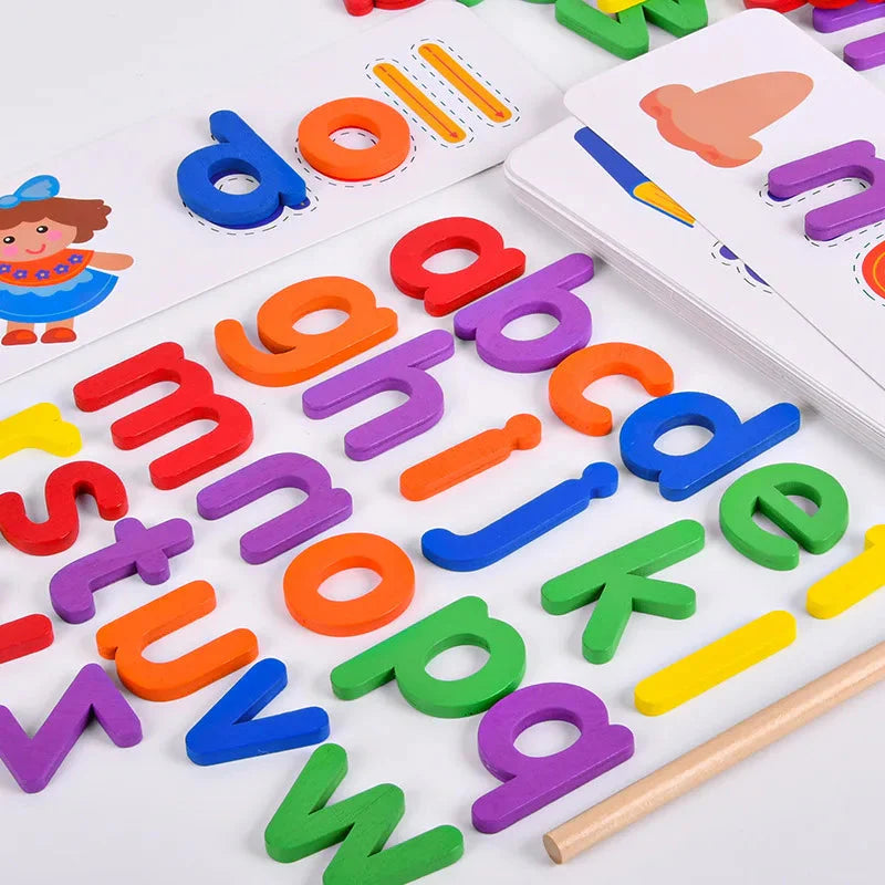 Jogo Montessori para Aprender a Soletrar em Inglês