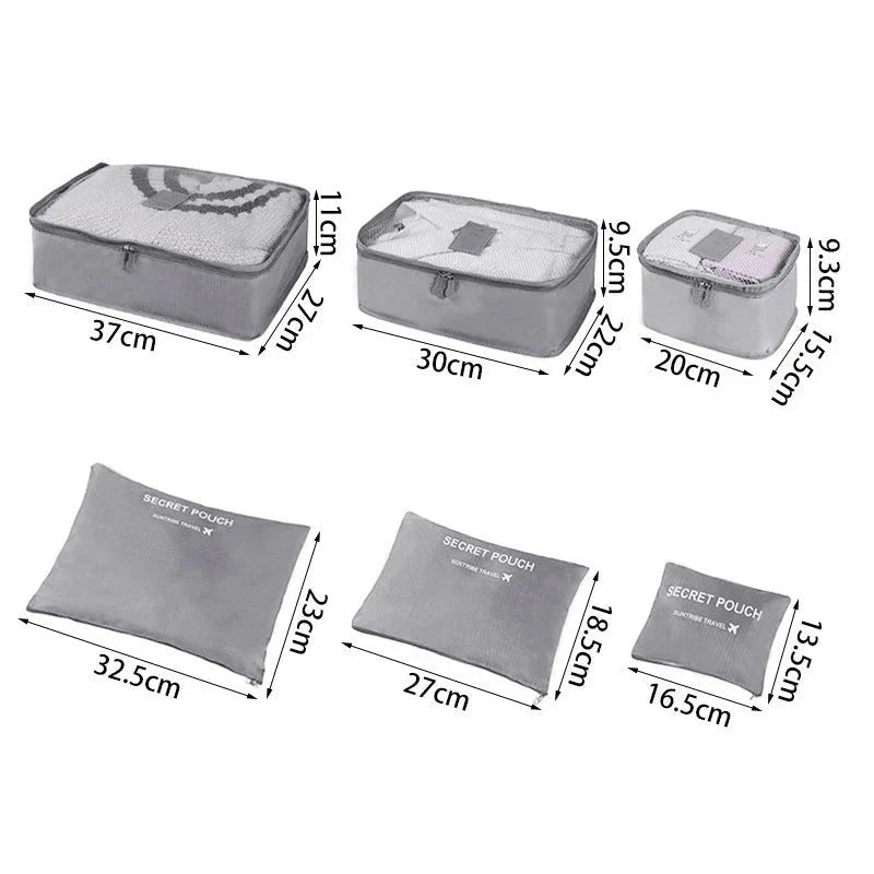 Kit Organizador de Malas para Viagem