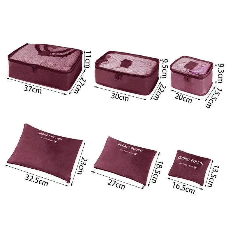 Kit Organizador de Malas para Viagem