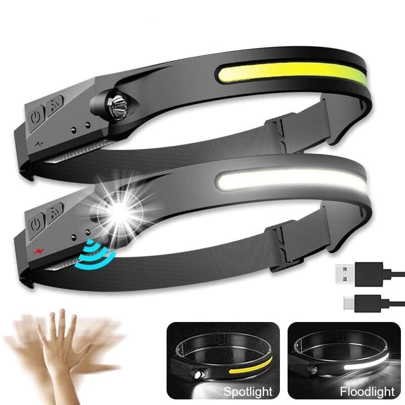 Lanterna de Cabeça Recarregável USB - Compre 2 Leve 3
