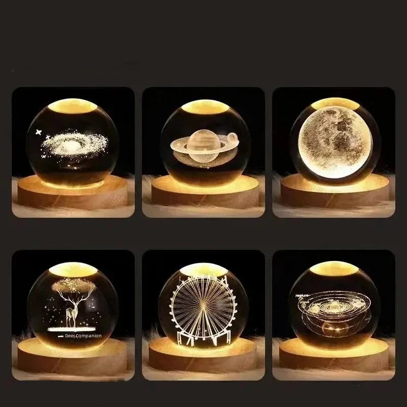 Luminária de Cristal Sistema Solar