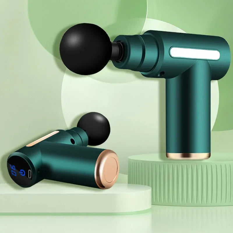 Pistola de Massagem Elétrica com 4 Cabeças