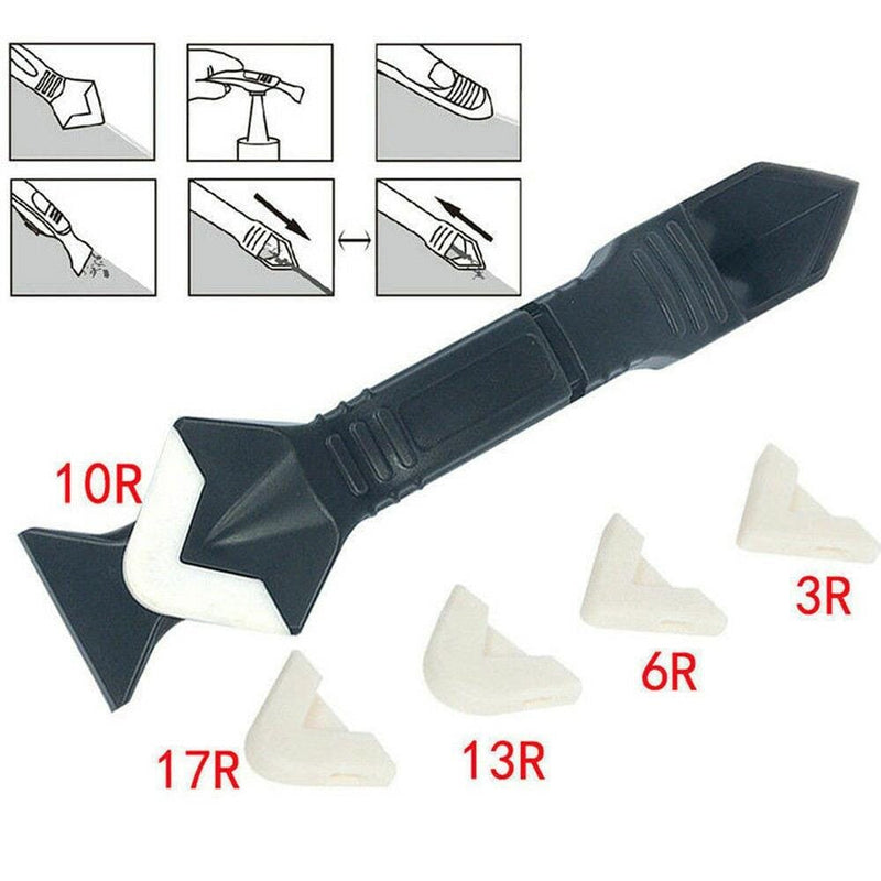 Raspador de Silicone, Selante e Rejunte Multifuncional 3 em 1 Thind