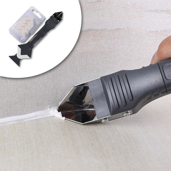 Raspador de Silicone, Selante e Rejunte Multifuncional 3 em 1 Thind